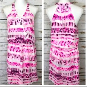 Parker pink and black dress